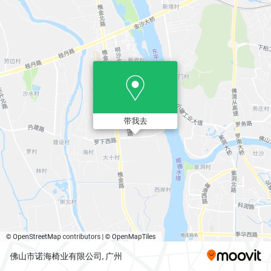佛山市诺海椅业有限公司地图