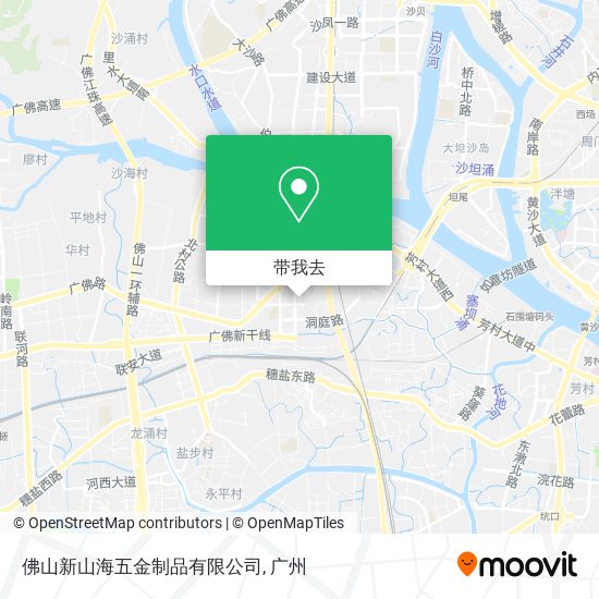 佛山新山海五金制品有限公司地图