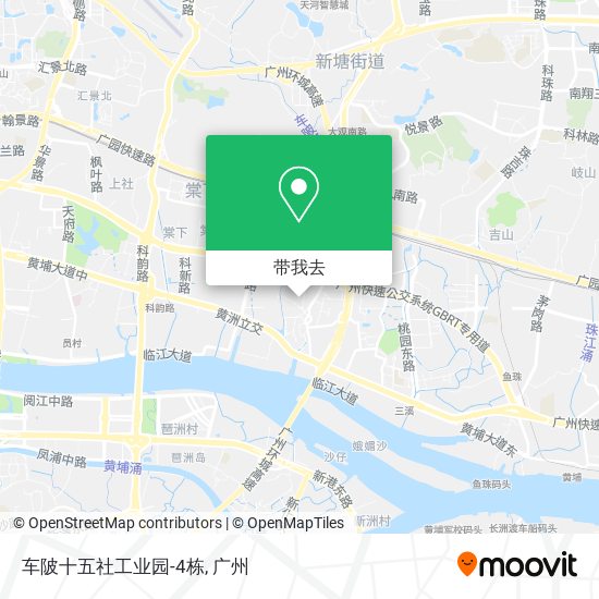 车陂十五社工业园-4栋地图