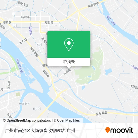 广州市南沙区大岗镇畜牧曾医站地图