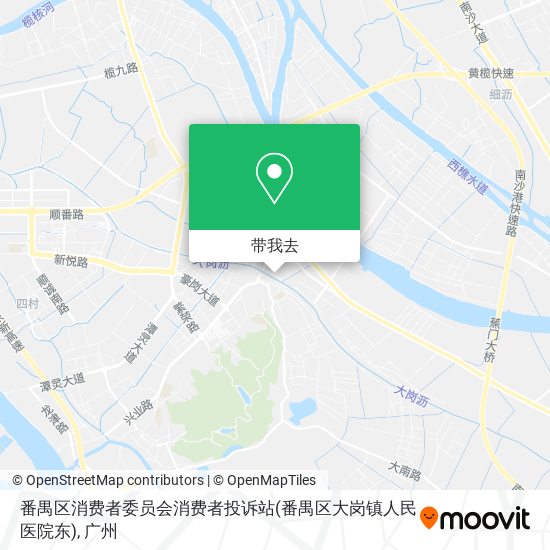 番禺区消费者委员会消费者投诉站(番禺区大岗镇人民医院东)地图