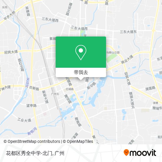 花都区秀全中学-北门地图