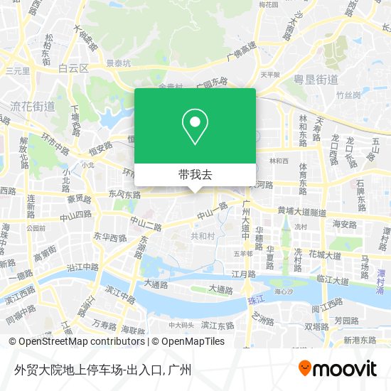 外贸大院地上停车场-出入口地图