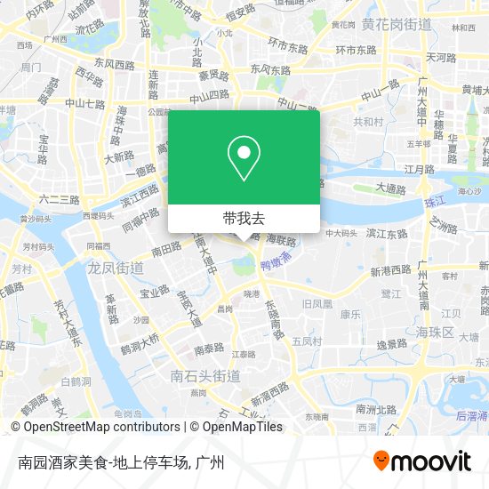 南园酒家美食-地上停车场地图