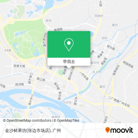 金沙鲜果坊(张边市场店)地图