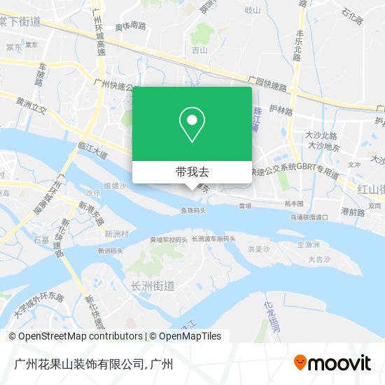 广州花果山装饰有限公司地图