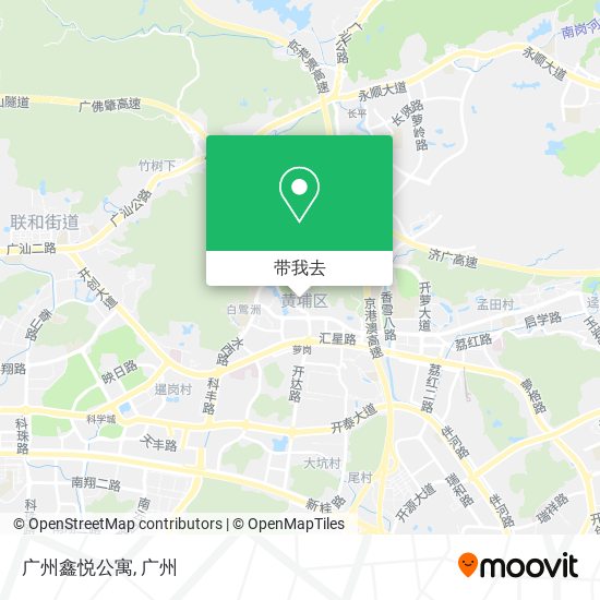 广州鑫悦公寓地图