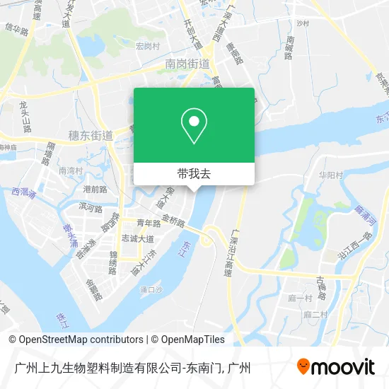 广州上九生物塑料制造有限公司-东南门地图