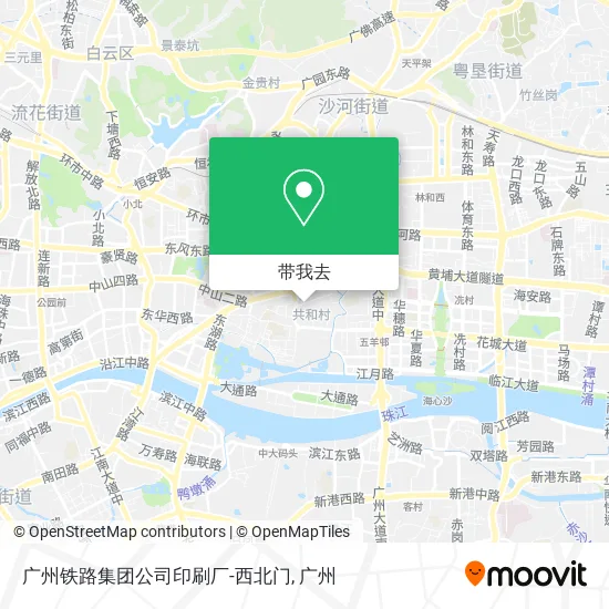 广州铁路集团公司印刷厂-西北门地图