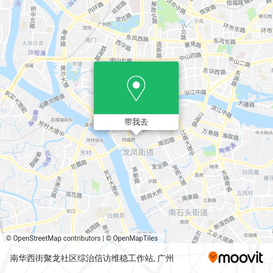 南华西街聚龙社区综治信访维稳工作站地图