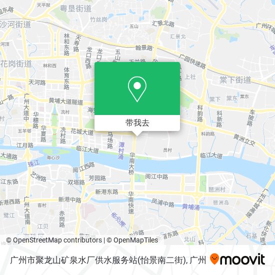 广州市聚龙山矿泉水厂供水服务站(怡景南二街)地图