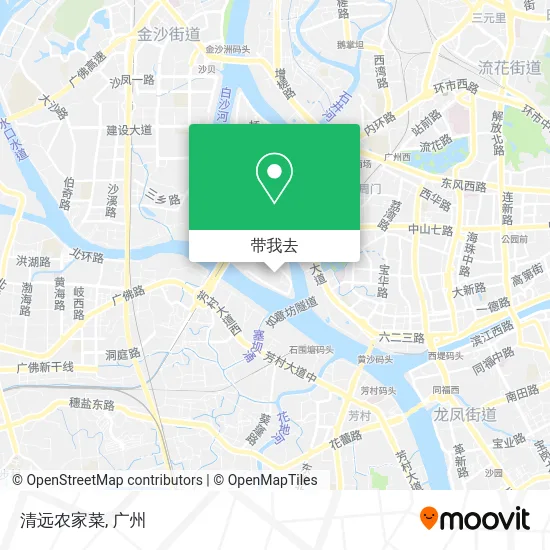 清远农家菜地图