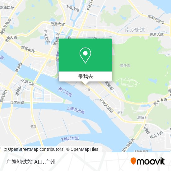 广隆地铁站-A口地图