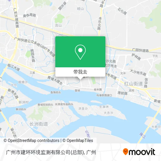 广州市建环环境监测有限公司(总部)地图