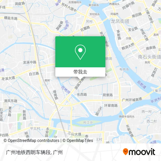 广州地铁西朗车辆段地图