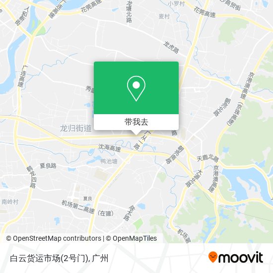 白云货运市场(2号门)地图