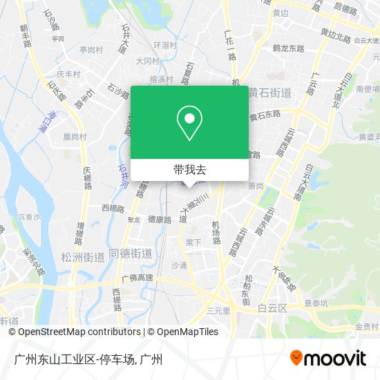 广州东山工业区-停车场地图