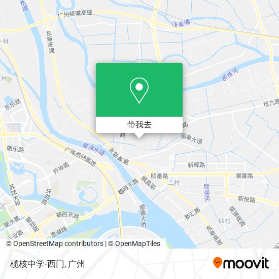 榄核中学-西门地图