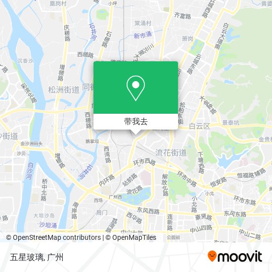 五星玻璃地图