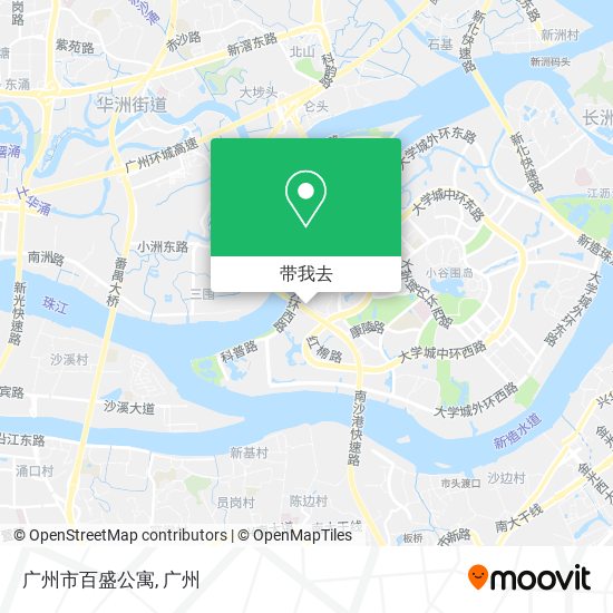 广州市百盛公寓地图