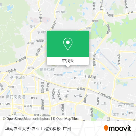 华南农业大学-农业工程实验楼地图