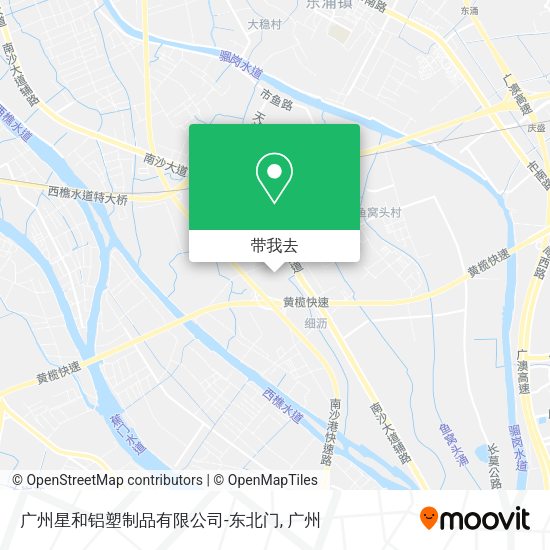 广州星和铝塑制品有限公司-东北门地图