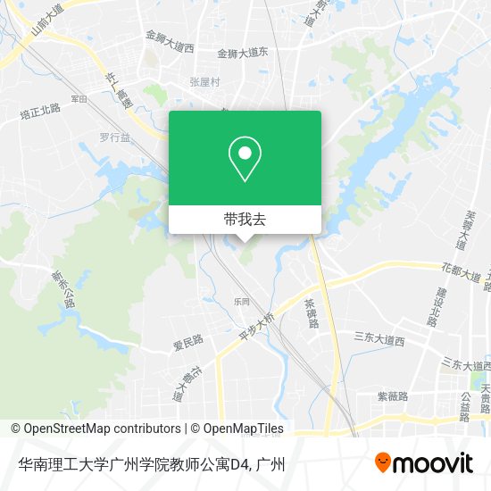 华南理工大学广州学院教师公寓D4地图