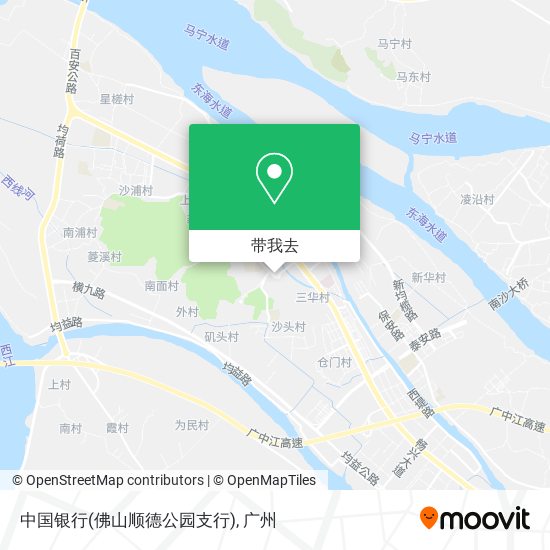 中国银行(佛山顺德公园支行)地图