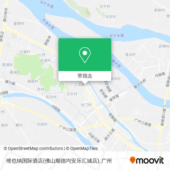 维也纳国际酒店(佛山顺德均安乐汇城店)地图