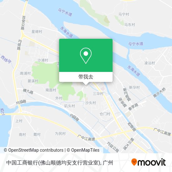 中国工商银行(佛山顺德均安支行营业室)地图