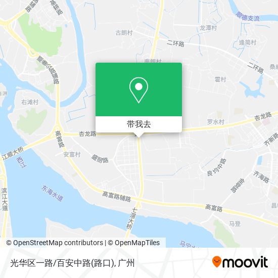 光华区一路/百安中路(路口)地图