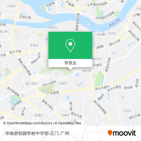 华南碧桂园学校中学部-正门地图