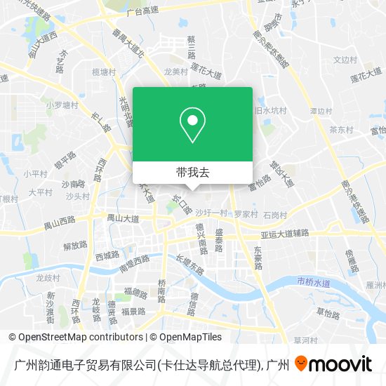 广州韵通电子贸易有限公司(卡仕达导航总代理)地图