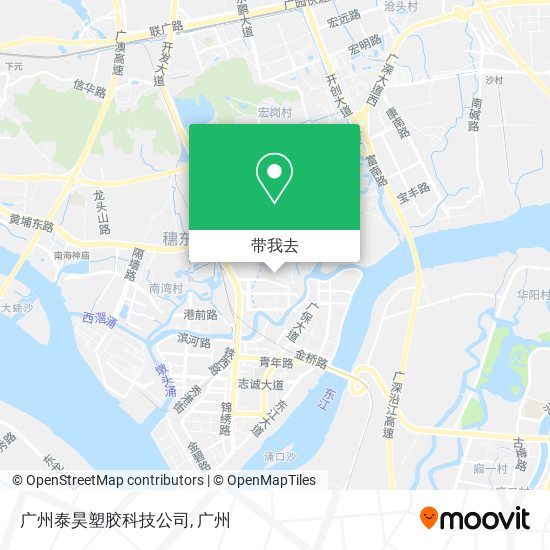 广州泰昊塑胶科技公司地图