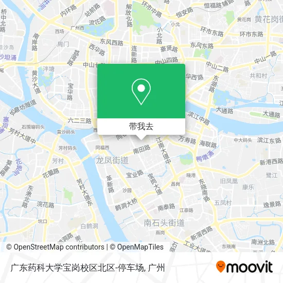 广东药科大学宝岗校区北区-停车场地图