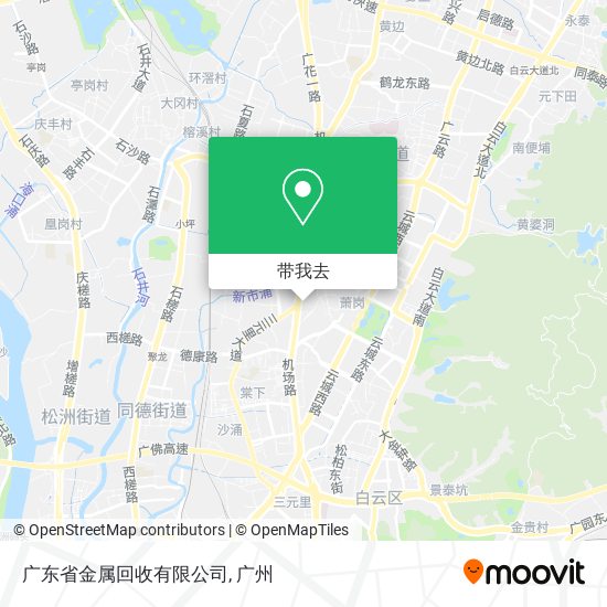 广东省金属回收有限公司地图