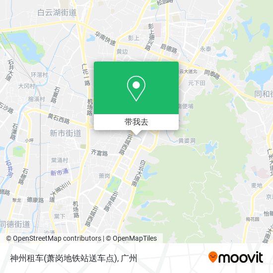 神州租车(萧岗地铁站送车点)地图