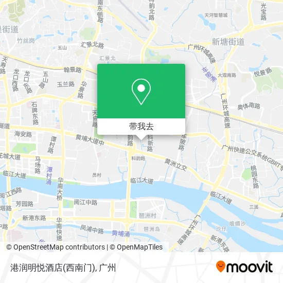 港润明悦酒店(西南门)地图