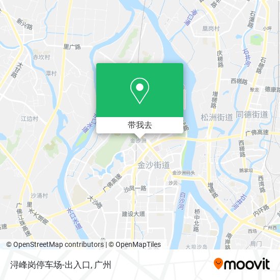 浔峰岗停车场-出入口地图