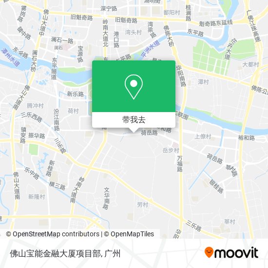 佛山宝能金融大厦项目部地图
