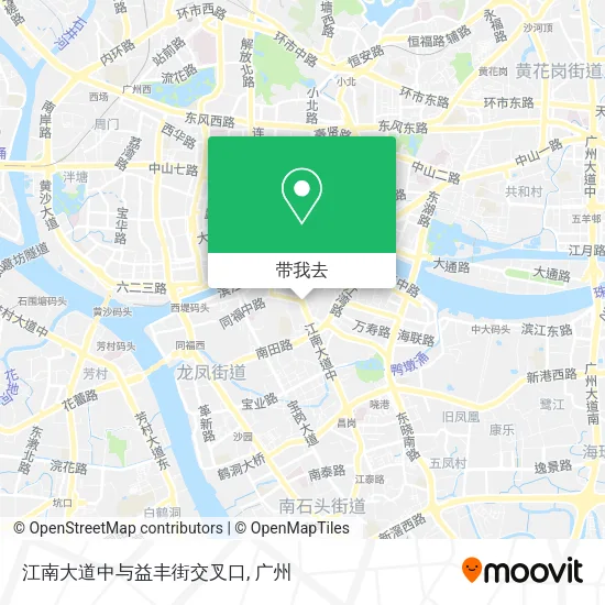 江南大道中与益丰街交叉口地图