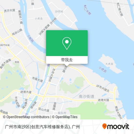 广州市南沙区(创意汽车维修服务店)地图