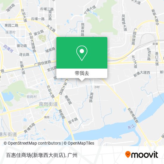 百惠佳商场(新墩西大街店)地图