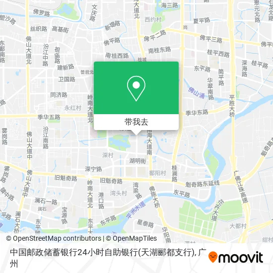 中国邮政储蓄银行24小时自助银行(天湖郦都支行)地图