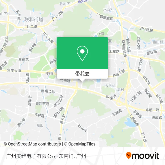 广州美维电子有限公司-东南门地图