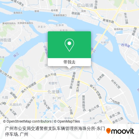 广州市公安局交通警察支队车辆管理所海珠分所-东门停车场地图