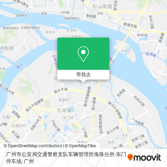 广州市公安局交通警察支队车辆管理所海珠分所-东门停车场地图