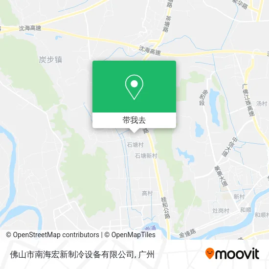 佛山市南海宏新制冷设备有限公司地图