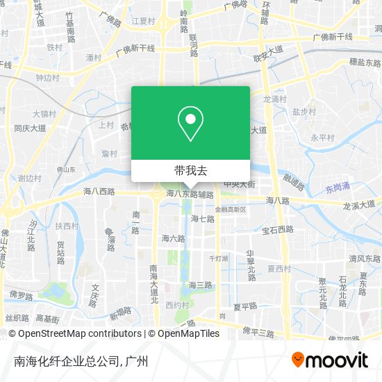 南海化纤企业总公司地图
