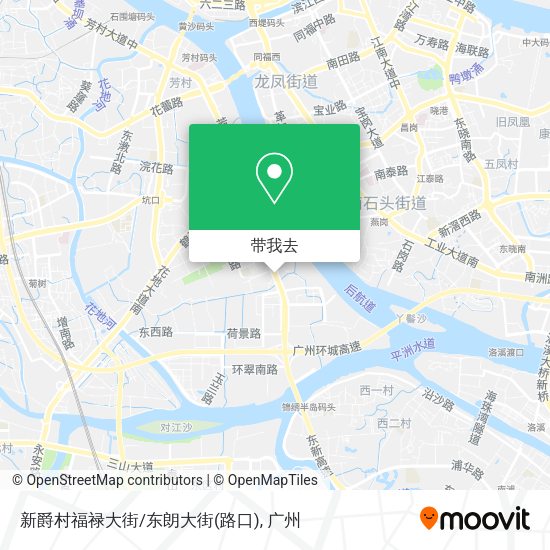 新爵村福禄大街/东朗大街(路口)地图
